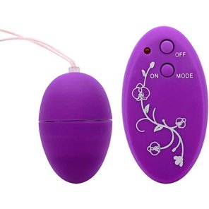  Фиолетовое яичко с вибрацией и пультом ДУ 