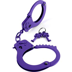  Металлические фиолетовые наручники 