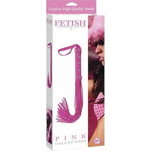  Многохвостая розовая плеть Deluxe Whip 30 см 