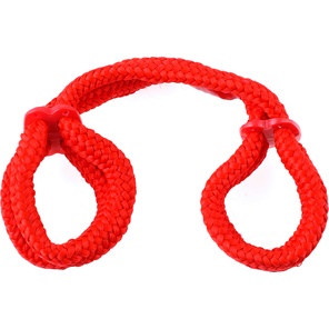  Красные верёвочные оковы на руки или ноги Silk Rope Love Cuffs 