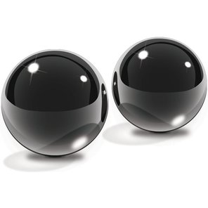  Черные стеклянные вагинальные шарики Small Black Glass Ben-Wa Balls 