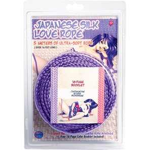  Фиолетовая веревка для фиксации Japanese Silk Love Rope 5 м 