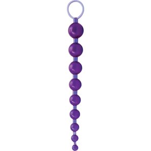  Фиолетовая анальная цепочка Sex Please! Sexy Beads 27,9 см 