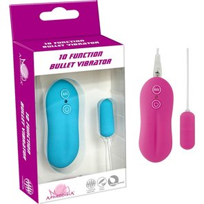  Фиолетовая мини-пулька с вибрацией и пультом управления 