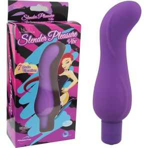  Фиолетовый изогнутый вибростимулятор Pleasure Vibe 12,5 см 