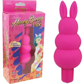  Розовый вибратор-кролик Honey Bunny 12 см 