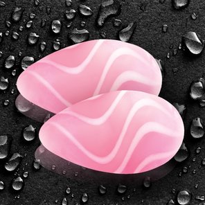  Розовые стеклянные вагинальные шарики CRYSTAL KEGEL EGGS 