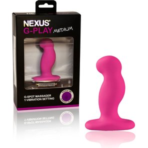  Анальный стимулятор Nexus G-Play Medium Pink с вибрацией 9 см 