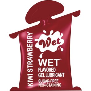  Лубрикант Wet Flavored Kiwi Strawberry с ароматом киви и клубники 10 мл 