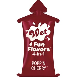  Разогревающий лубрикант Fun Flavors 4-in-1 Popp n Cherry с ароматом вишни 10 мл 