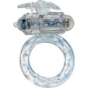  Эрекционное виброкольцо Flutter-ring Vibrating Ring Clear 