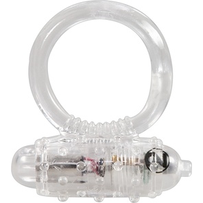  Прозрачное эрекционное виброкольцо Vibro Ring Clear 