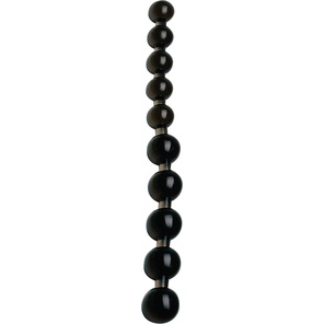  Чёрные анальные бусы Anal Pearls Black 27,5 см 