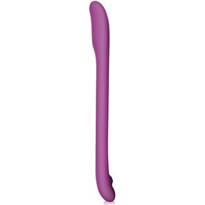  Плоский фиолетовый гнущийся вибромассажер Serenity 20,3 см 