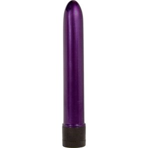  Фиолетовый классический вибратор RETRO ULTRA SLIMLINE 17 см 