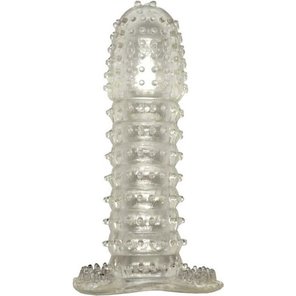  Прозрачная насадка с шипиками Cristal Condom 12,5 см 