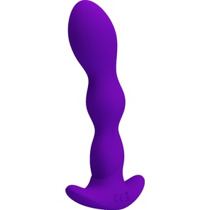  Фиолетовый анальный стимулятор простаты с вибрацией Yale 14,5 см 