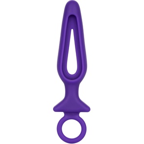  Фиолетовая силиконовая пробка с прорезью Silicone Groove Probe 10,25 см 