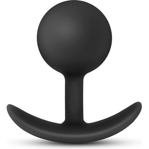  Черная анальная пробка Wearable Vibra Plug 9,5 см 