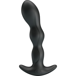  Черный анальный стимулятор простаты с вибрацией Special Anal Massager 14,5 см 