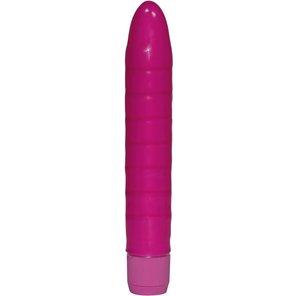  Фиолетовый гладкий вибромассажер Soft Wave 18,5 см 