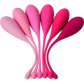  Набор из 6 розовых вагинальных шариков Eromantica K-ROSE 