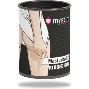  Компактный мастурбатор MasturbaTIN Ribbed Rita 