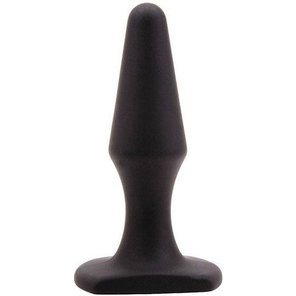  Чёрная анальная втулка Sex Expert 10,5 см 