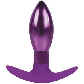  Каплевидная анальная втулка фиолетового цвета 9,6 см 