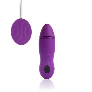  Фиолетовое виброяйцо Cosmo с пультом управления вибрацией 