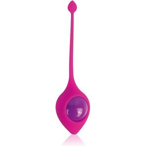  Розовый вагинальный шарик Cosmo с хвостиком 
