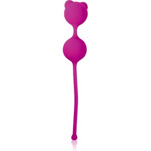  Ярко-розовые вагинальные шарики с ушками Cosmo 