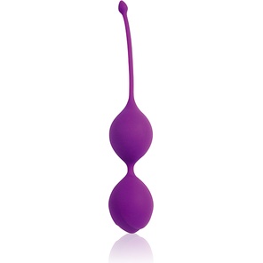  Фиолетовые двойные вагинальные шарики с хвостиком Cosmo 