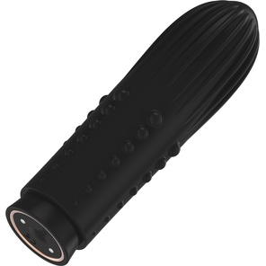  Черная вибропуля Turbo Rechargeable Bullet Lush 9,8 см 