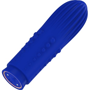  Синяя вибропуля Turbo Rechargeable Bullet Lush 9,8 см 