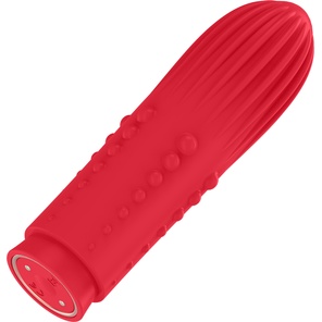  Красная вибропуля Turbo Rechargeable Bullet Lush 9,8 см 