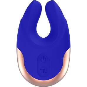  Синий клиторальный стимулятор Lavish 8,9 см 