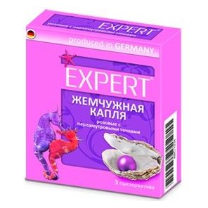  Презервативы Expert Жемчужная капля с точечной текстурой 3 шт 