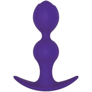  Фиолетовая силиконовая анальная втулка 11 см 