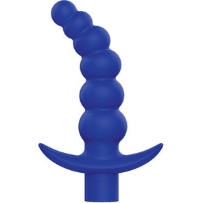  Синяя вибрирующая анальная елочка Sweet Toys 10,8 см 