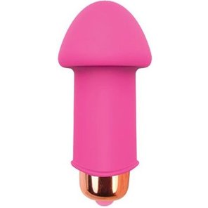  Розовый силиконовый вибромассажер Sweet Toys 5 см 