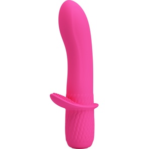  Розовый вибростимулятор Troy 15 см 
