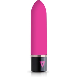  Розовый силиконовый мини-вибратор Lil Bullet 10 см 