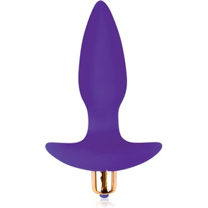  Фиолетовая коническая анальная пробка Sweet Toys 10,5 см 