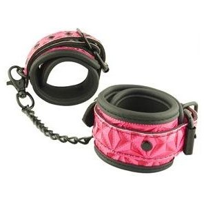  Розово-черные оковы на ноги Ankles Cuffs 