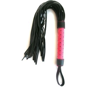  Черно-розовая плетка Notabu 46 см 