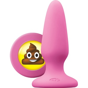  Розовая силиконовая пробка среднего размера Emoji SHT 10,2 см 