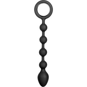  Черная анальная цепочка Booty Climaxer 20,25 см 