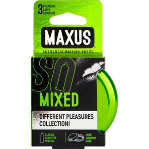  Презервативы в железном кейсе MAXUS Mixed 3 шт 
