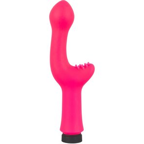 Розовый G-стимулятор с вибрацией Power Vibe Nubby 18 см 